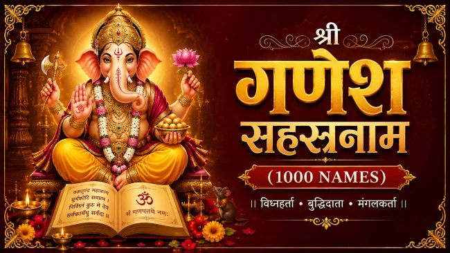Shri Ganesh Sahasranama (1000 Names)