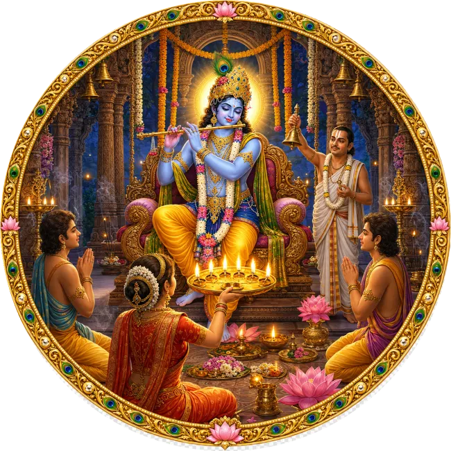 Shri krishna aarti logo