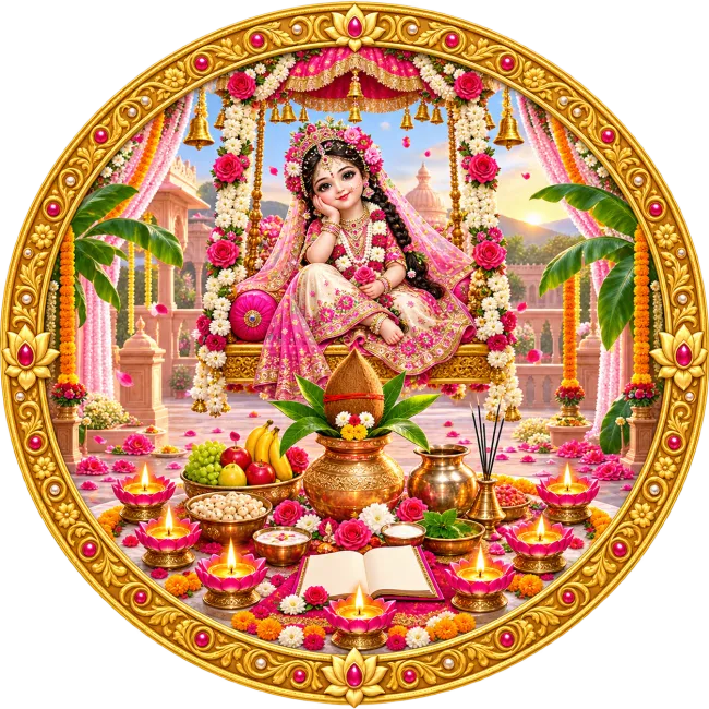 Radha Ashtami Vrat Puja Logo