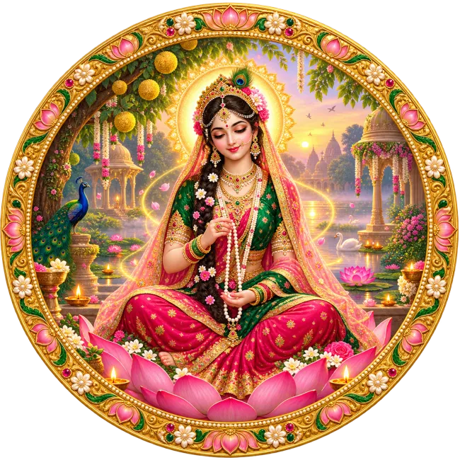 Radha ji mantra logo