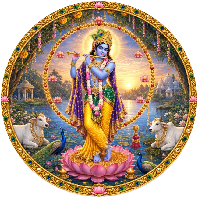 Shri Krishna 108 Names Logo