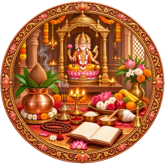 Brahma Ji Pooja Vidhi Logo