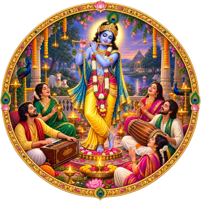 Krishna Bhajan Logo